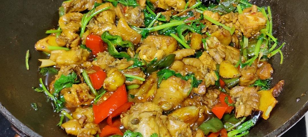最简单的鸡肉做法——家常生炒鸡