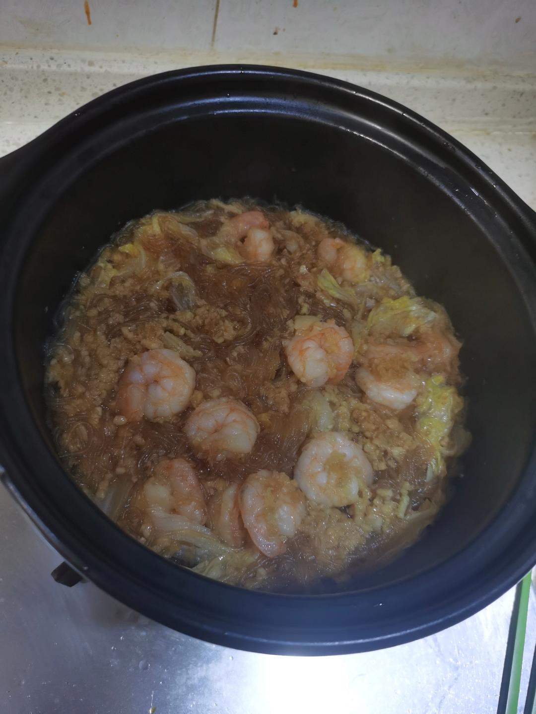 虾仁粉丝煲