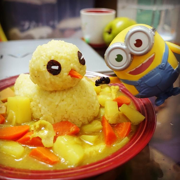 咖喱饭之小黄鸭拉稀