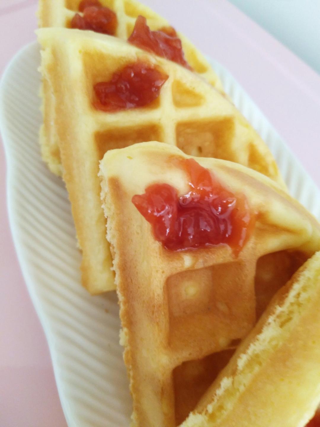 香葱芝麻糯米华夫饼