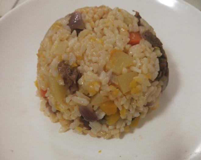 南瓜焗米饭的做法