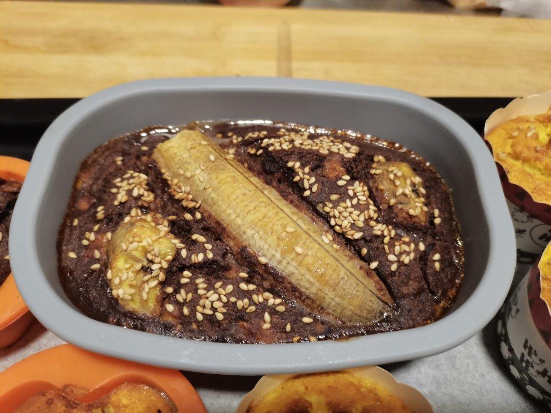 低卡版香蕉蛋糕banana bread (无油无糖，低卡高纤维又快手）