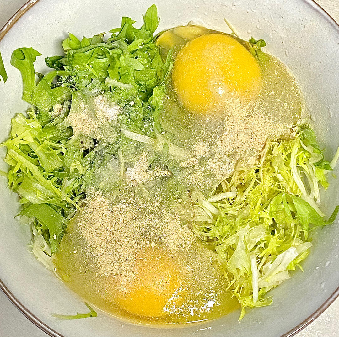 苦菊煎鸡蛋