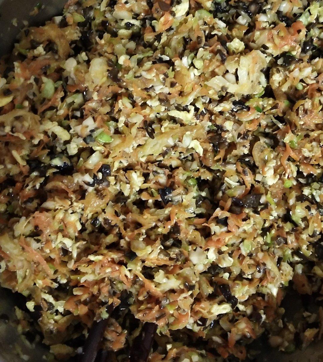 素馅大个饺子