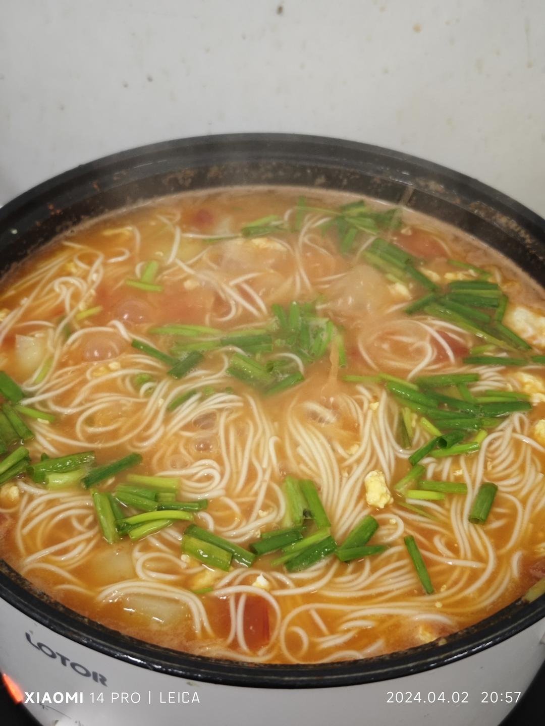 汤都要喝光的西红柿鸡蛋面