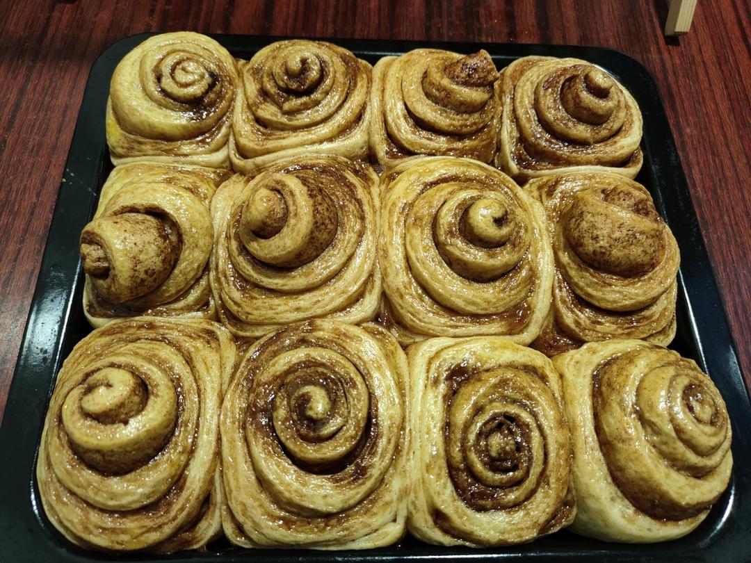 最正宗的美式肉桂卷（不用出膜）