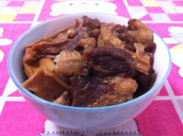 干笋烧牛肉