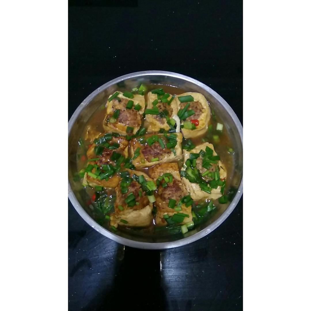 酿豆腐 豆腐箱 Tofu with Pork Mince Filling
