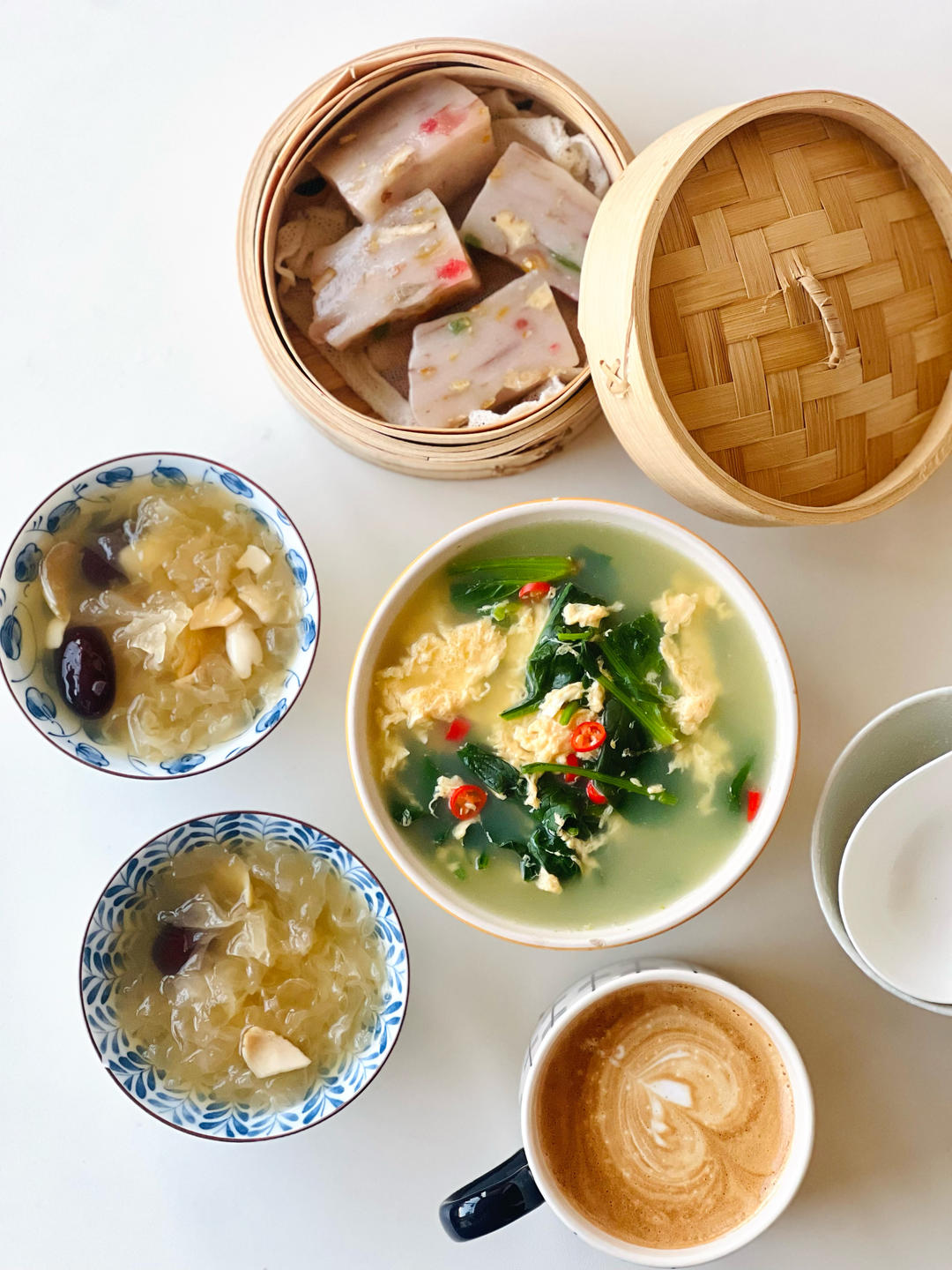 扇贝柱菠菜蛋花汤