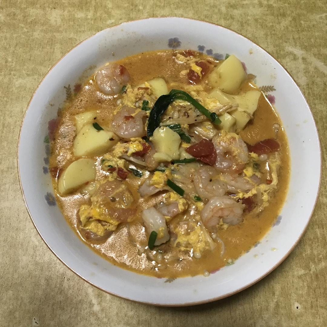虾仁豆腐汤