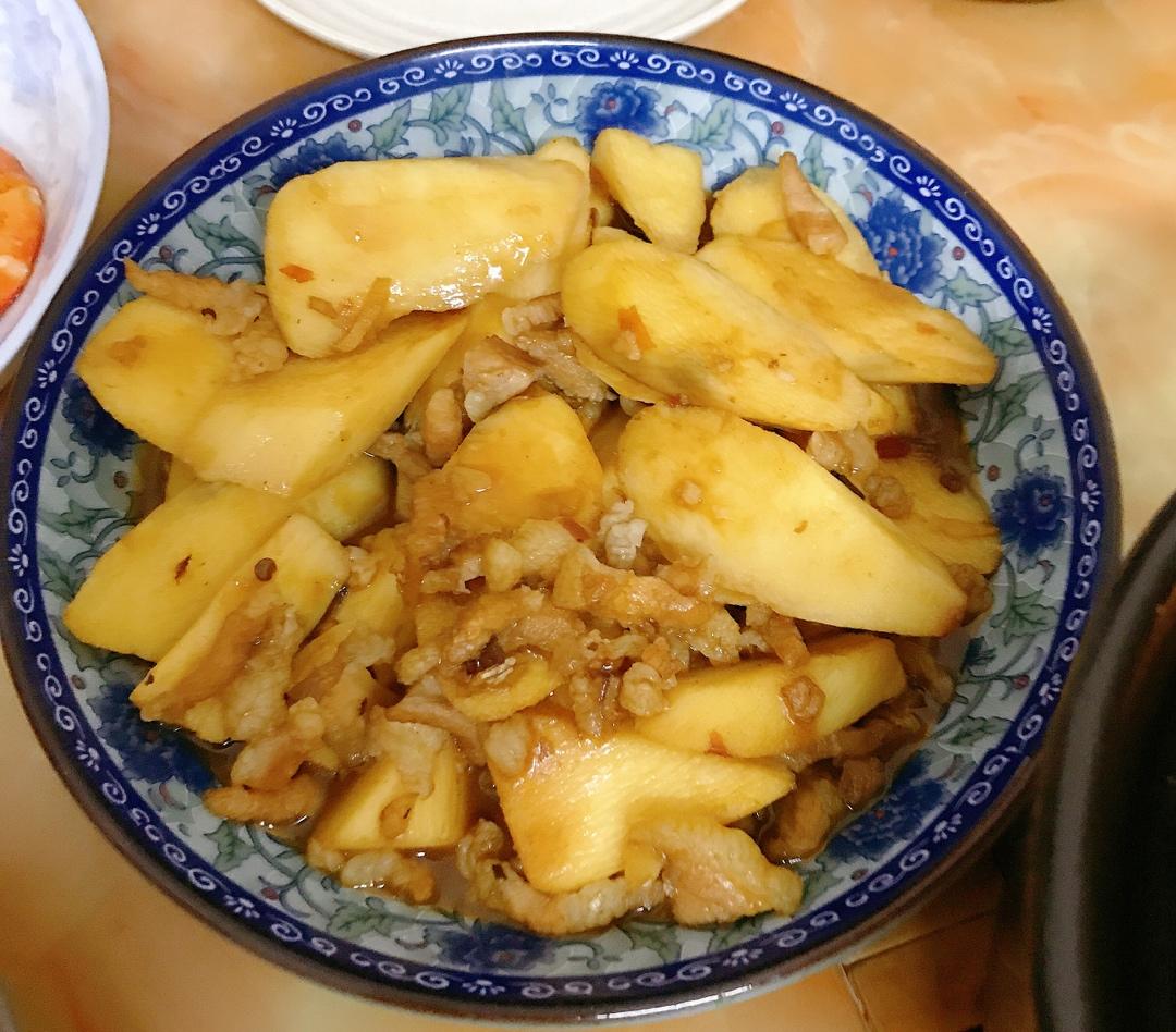 肉末炒脆淮山（超下饭）