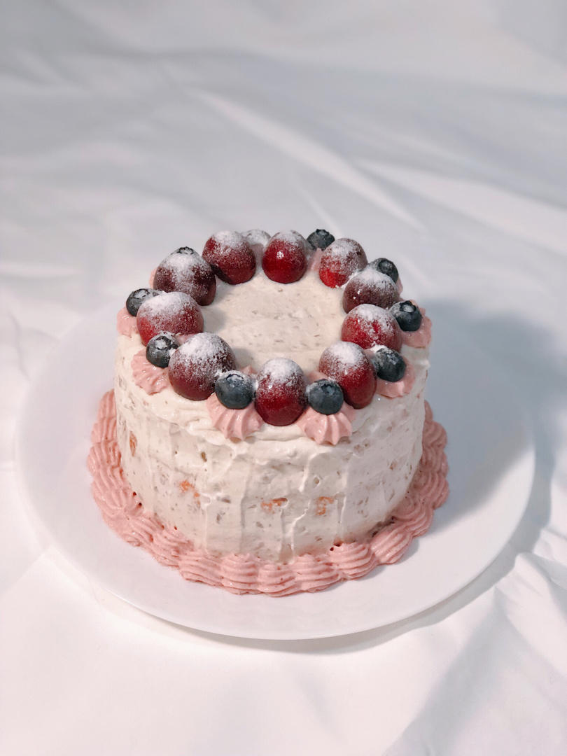 芋泥奶油肉松蛋糕（奶茶戚风胚）