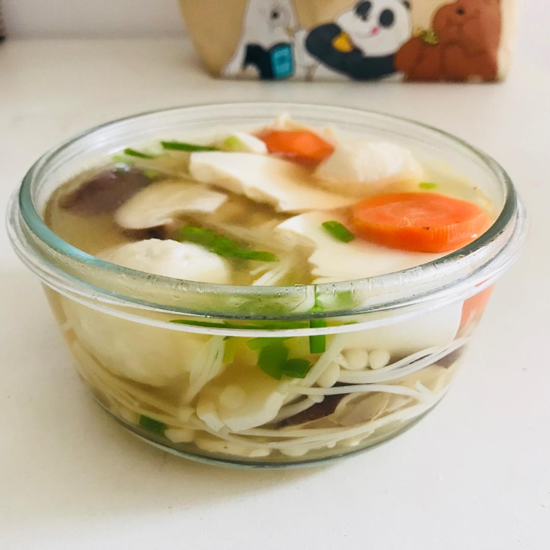 平菇豆腐汤