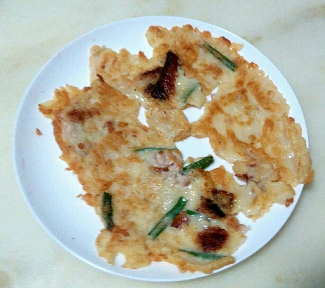 外脆里嫩的鳗鱼小煎饼的做法
