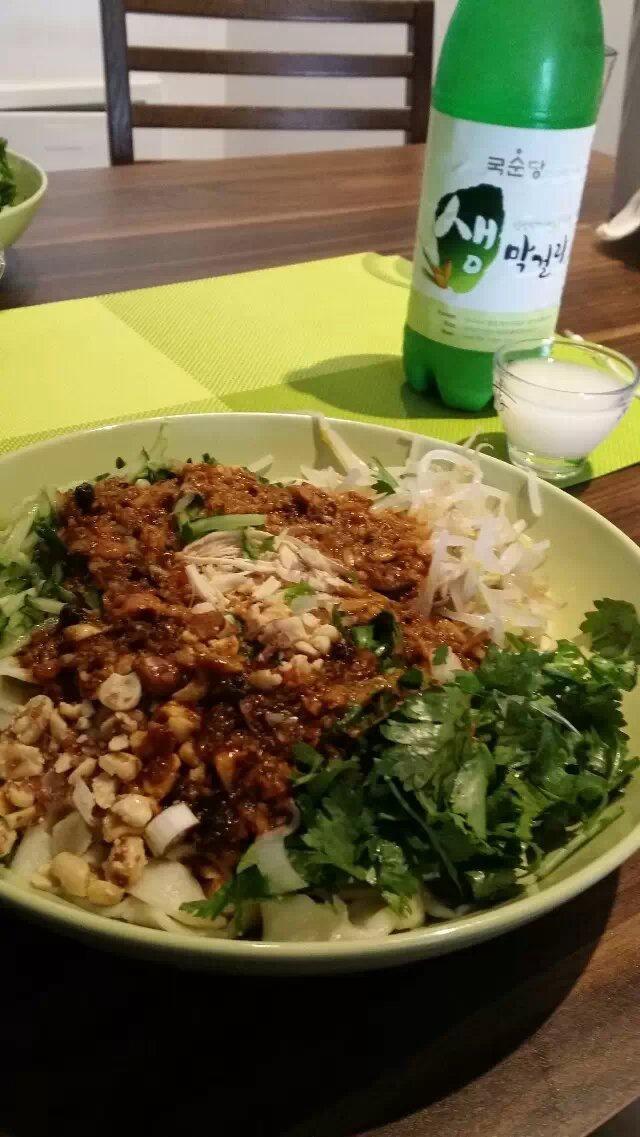 自制独家鸡丝凉面