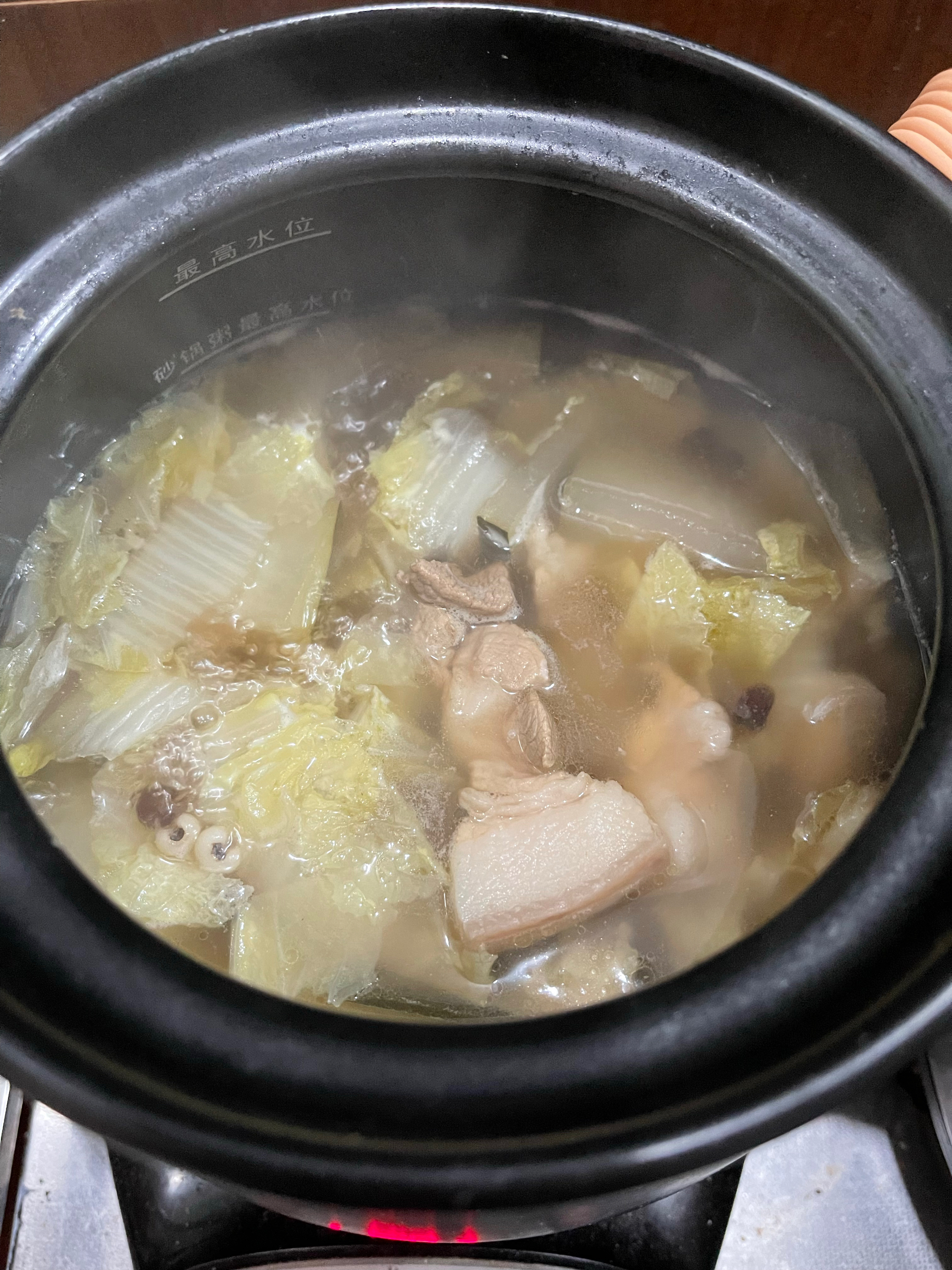 冬瓜白菜肉片汤