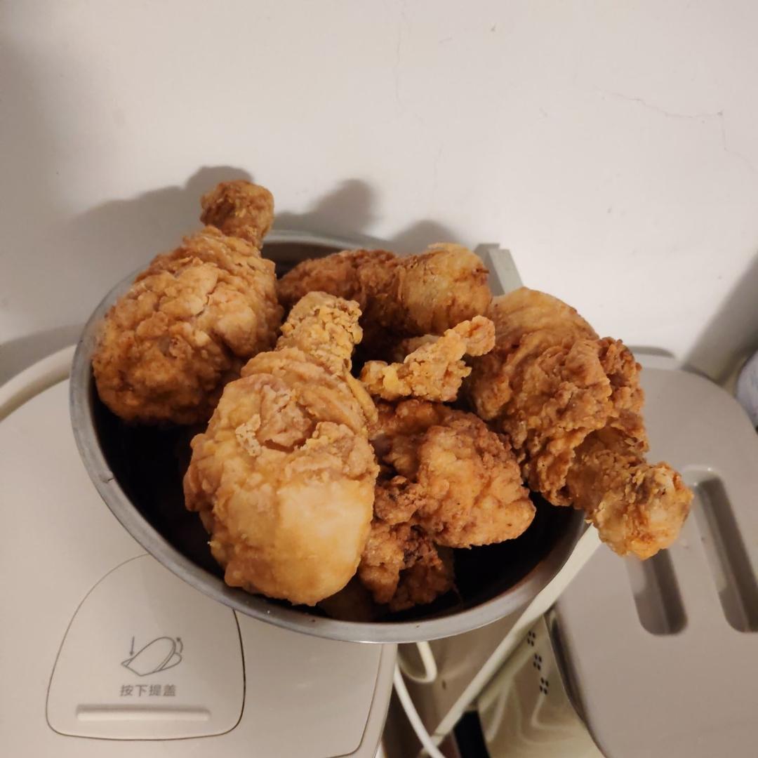 不用炸鸡粉也可以炸出酥脆炸鸡腿