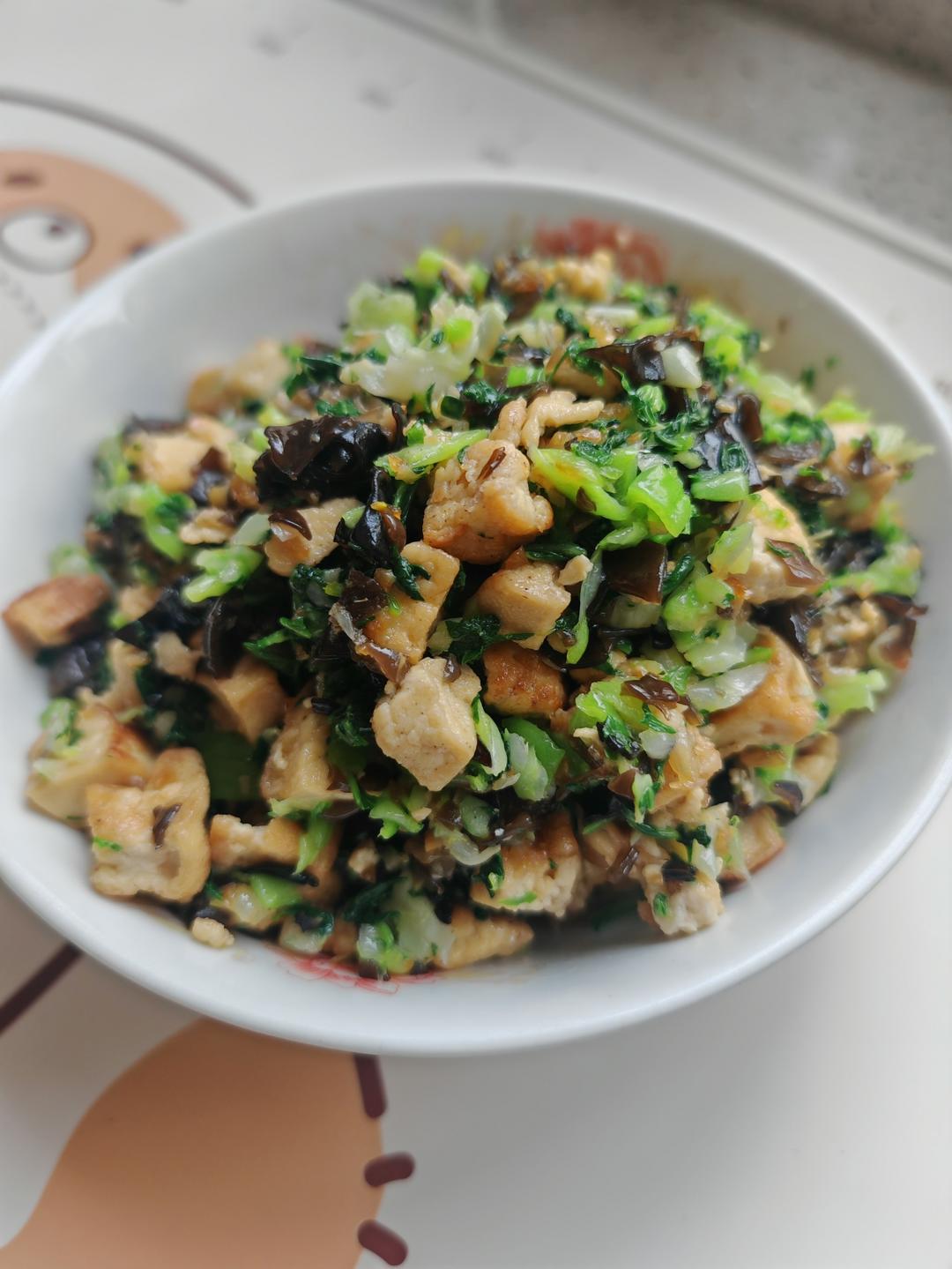 青菜包（上海青、豆腐丁、木耳）