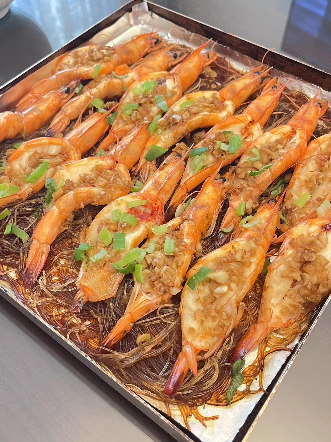 蒜蓉粉丝烤虾【北鼎烤箱食谱】