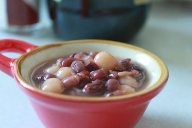 红豆酒酿圆子汤的做法