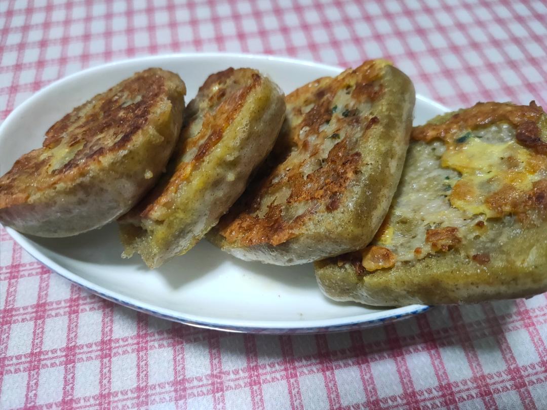 油煎肉末土司