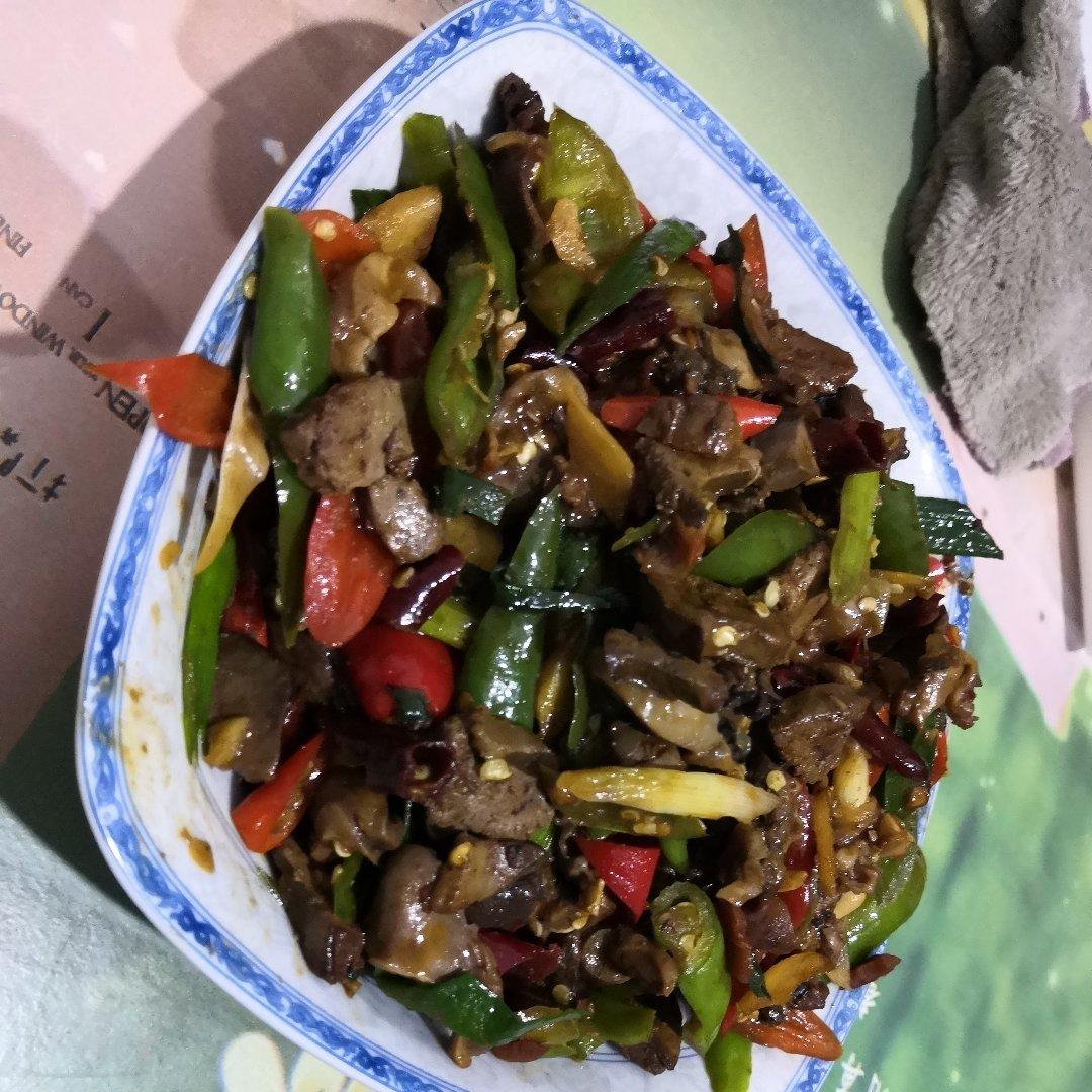 爆炒鸡杂