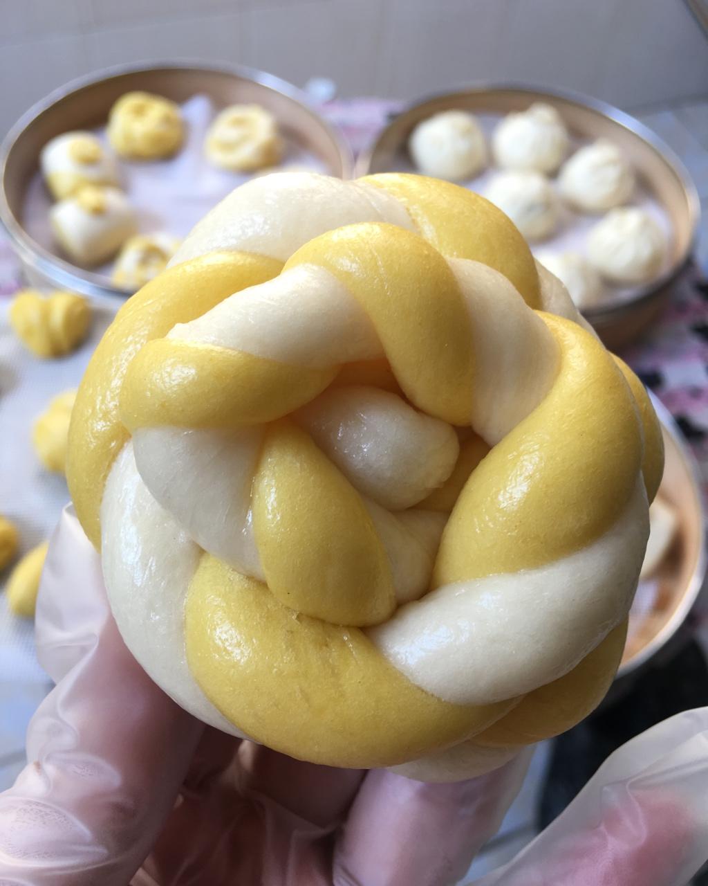 天然果蔬汁彩色棒棒糖馒头