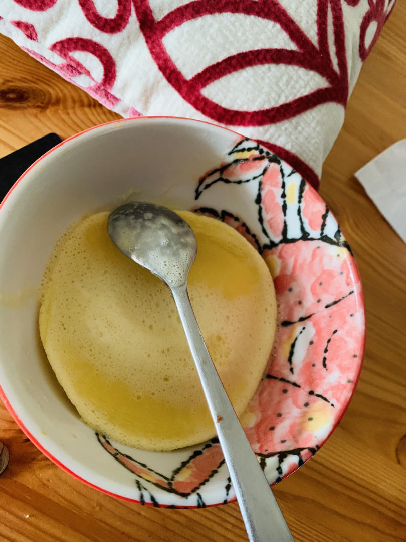 两分钟微波炉蛋白粉蛋糕