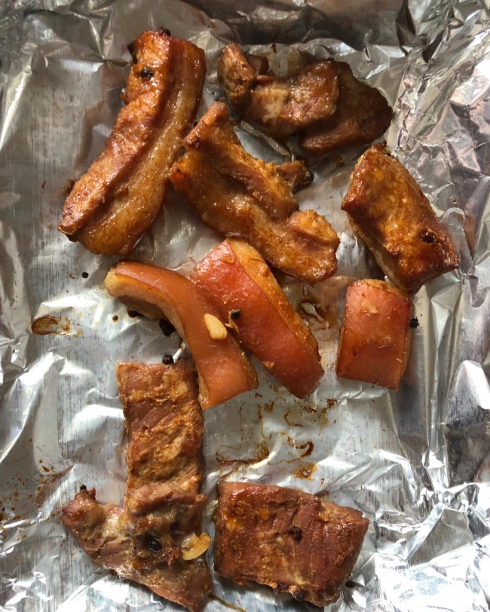 烤箱版脆皮盐烤五花肉 #烤箱