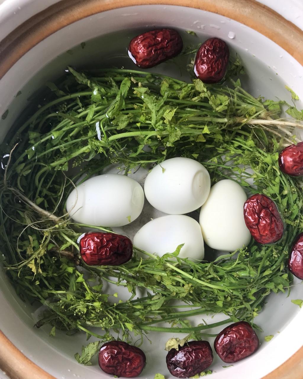 荠菜煮鸡蛋