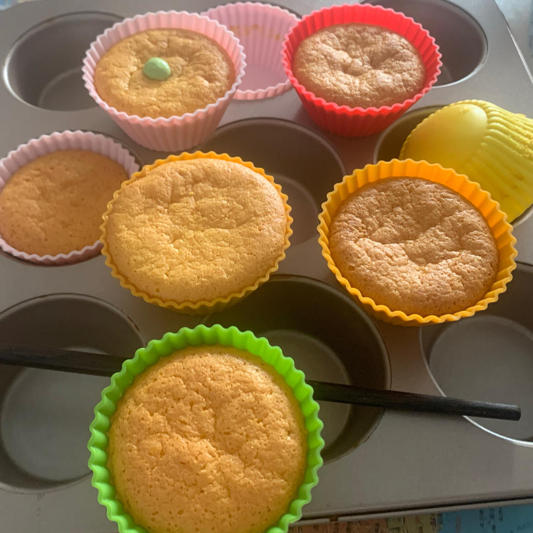 不加一滴水的南瓜纸杯蛋糕