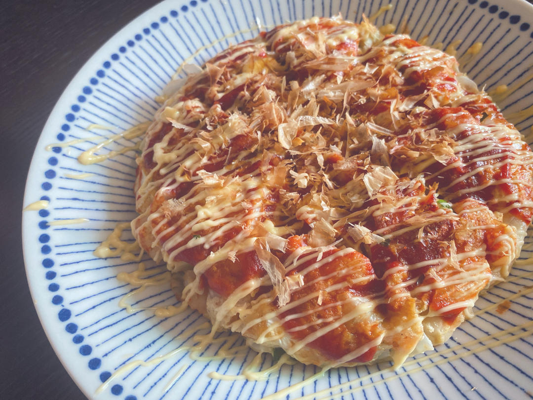 KETO日式大阪烧丨低碳生酮伪披萨烧饼