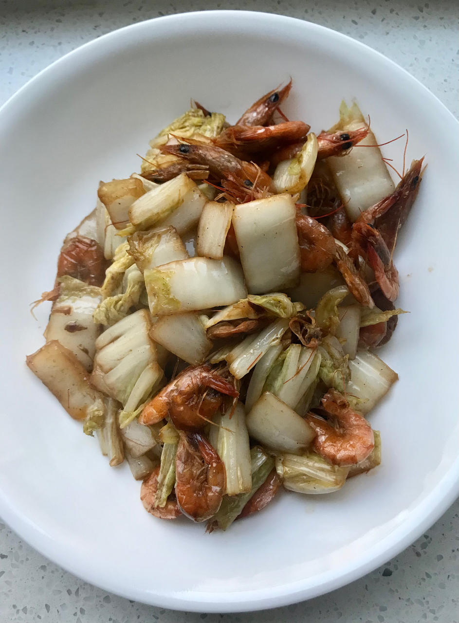 虾头炒大白菜