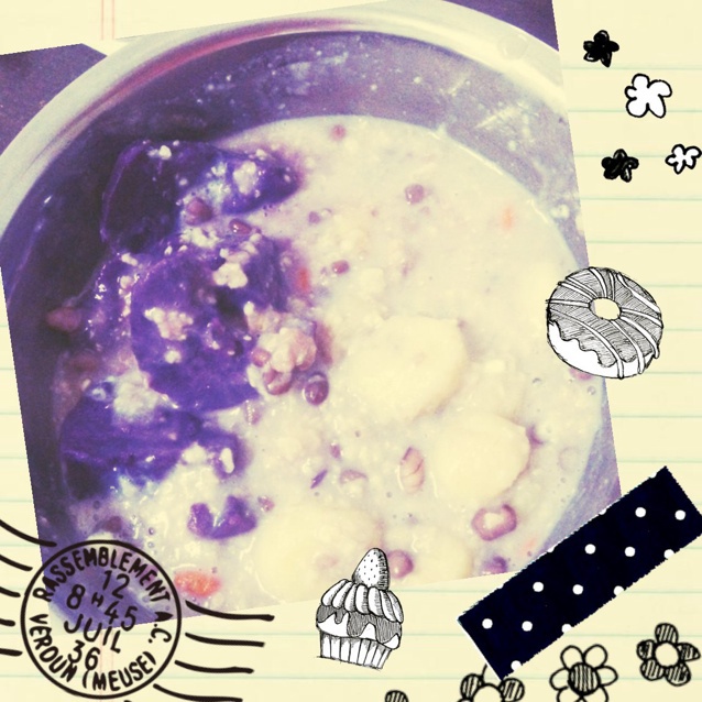 红豆薏米牛奶粥