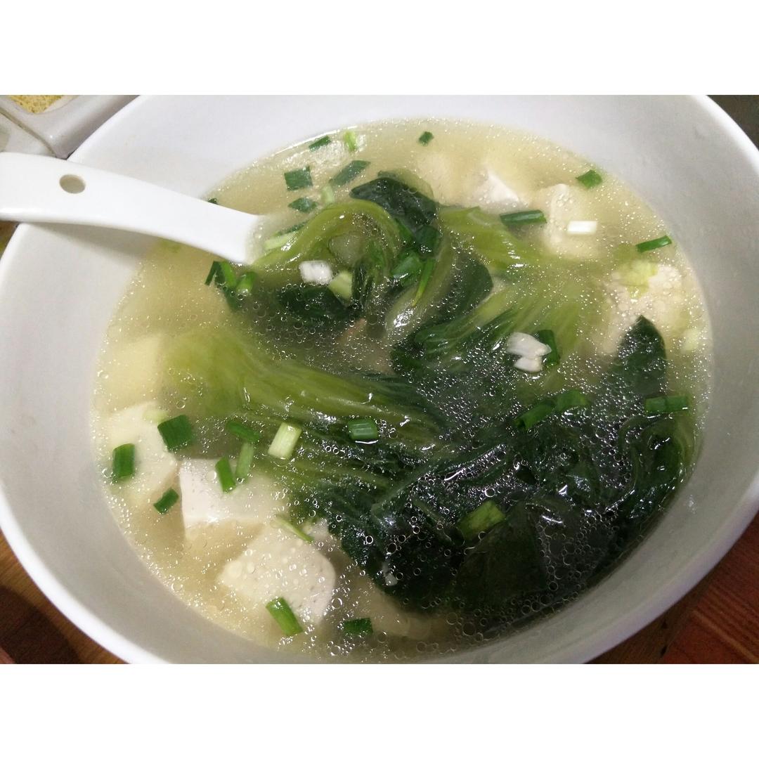 青菜豆腐汤