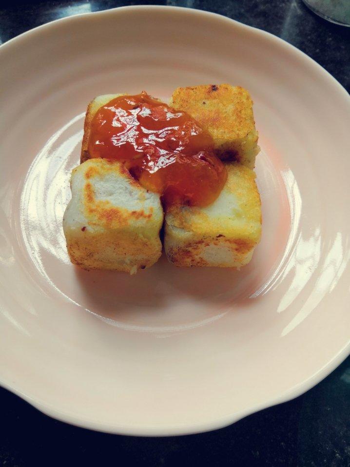 减脂期主食 红豆山药糕 无糖低油