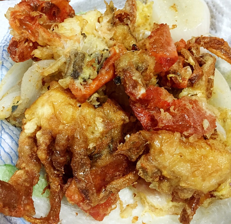 sharon做的酥炸软壳蟹