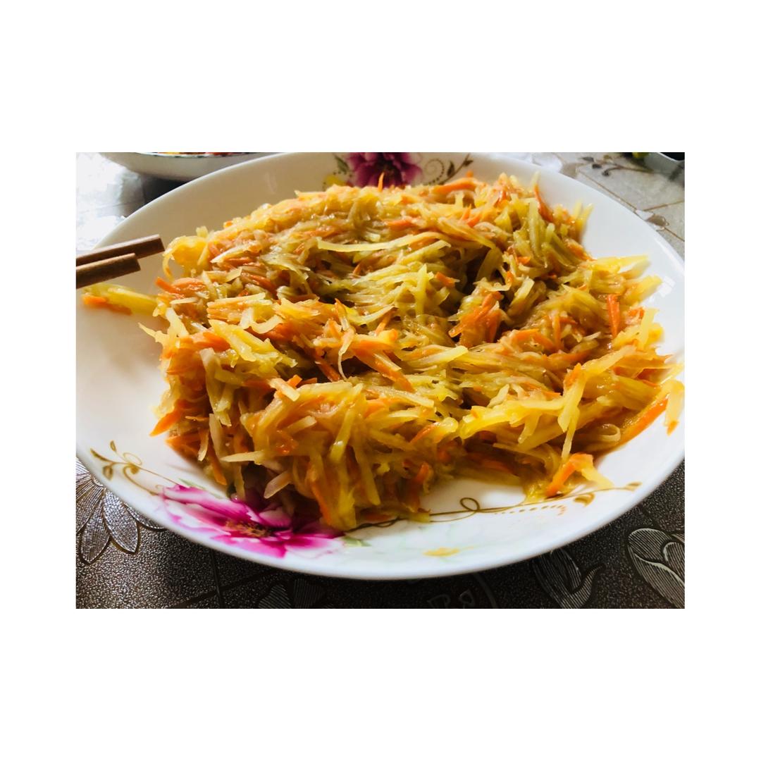 胡萝卜丝炒土豆丝