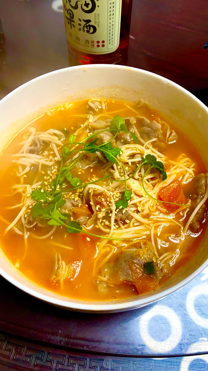 无敌下饭的番茄金针菇肥牛‼️做法简单0失败