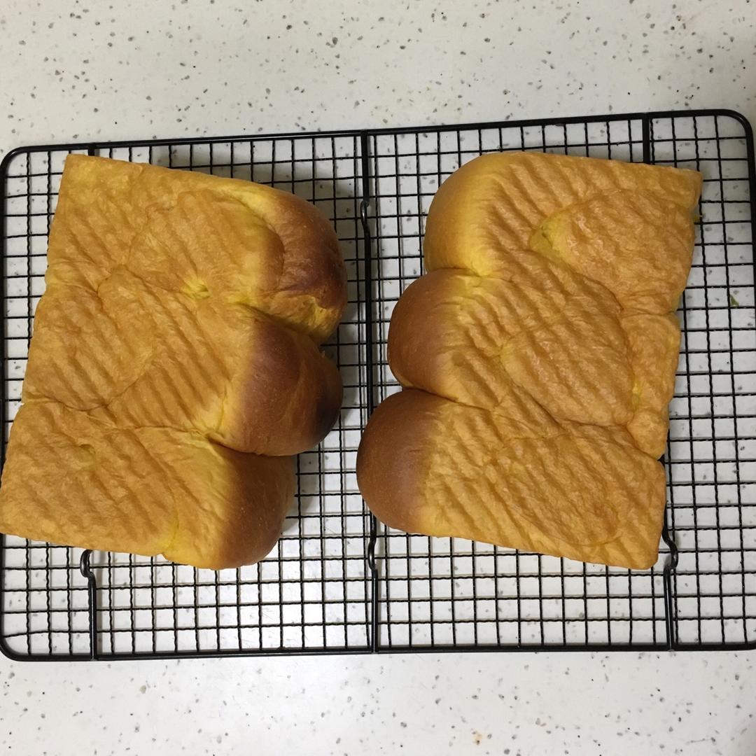 南瓜吐司，奶香南瓜吐司，极致柔软，直接法