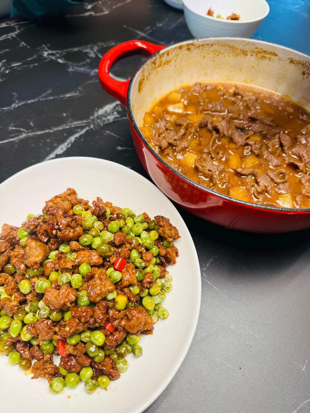 豌豆肉末｜酱香浓郁和清新鲜甜完美融合！