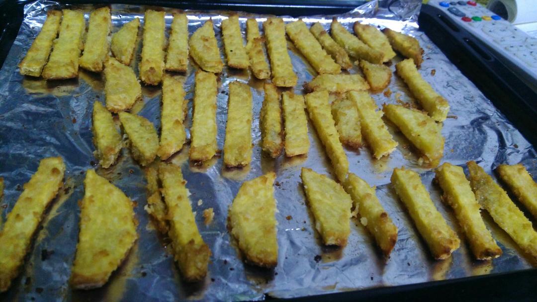 椰蓉烤红薯条（健康夜宵）