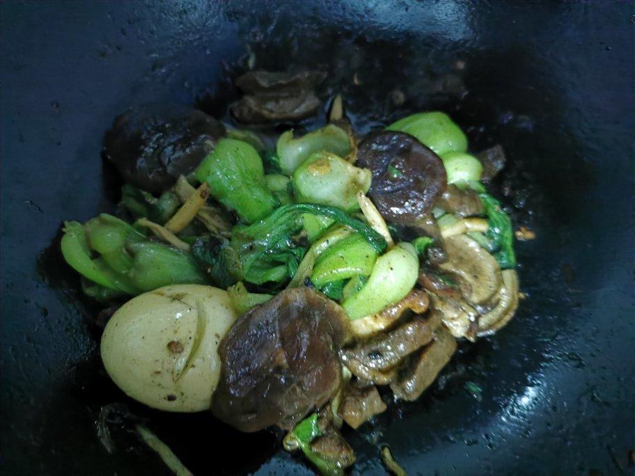 香菇虾仁扒油菜