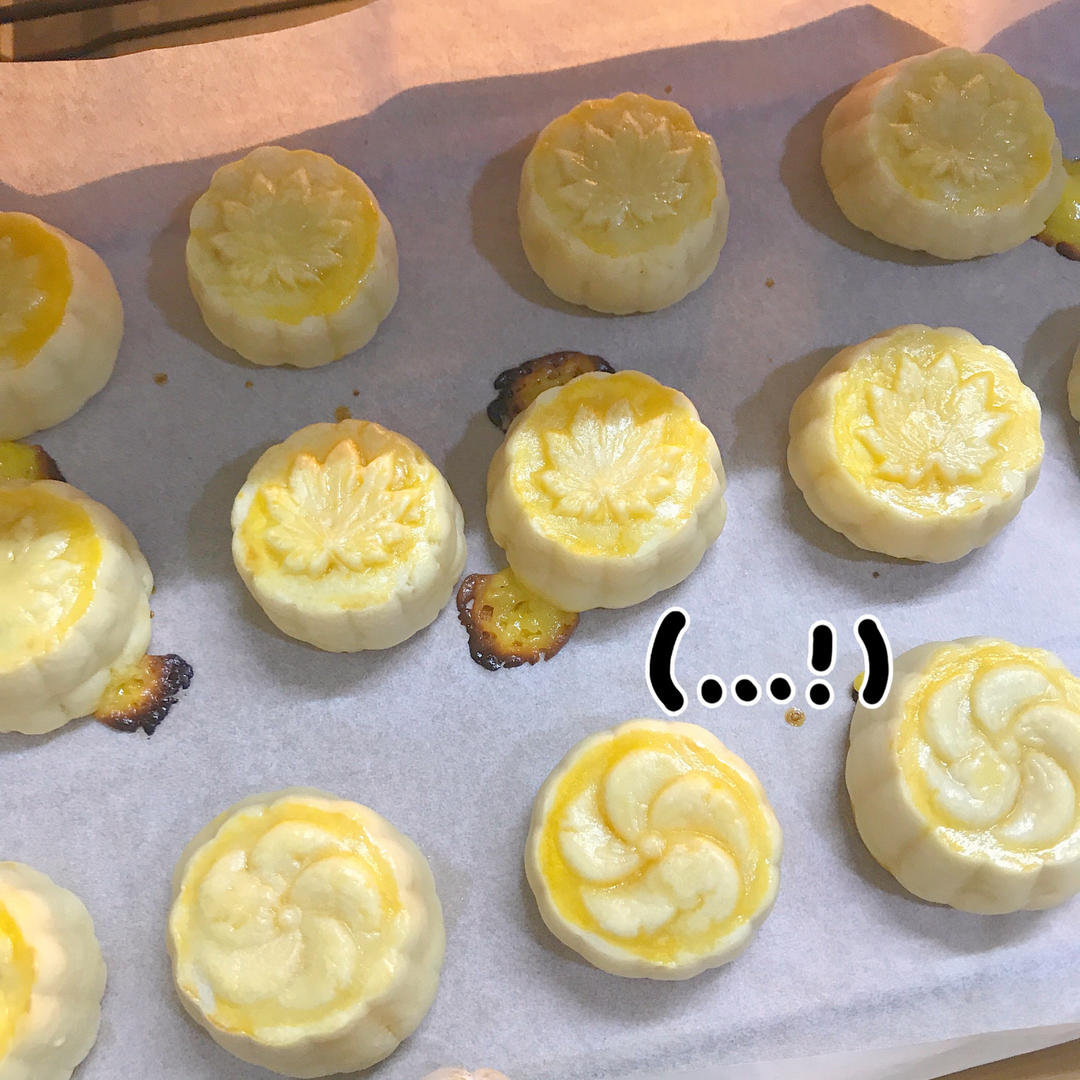 流心奶黄月饼（无吉士粉/转化糖浆版本）【曼食慢语】