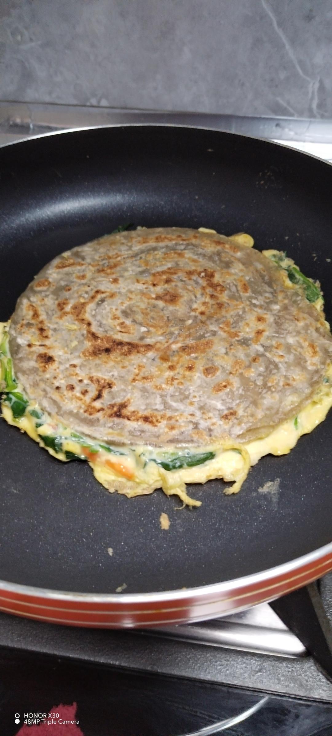 香葱鸡蛋手抓饼