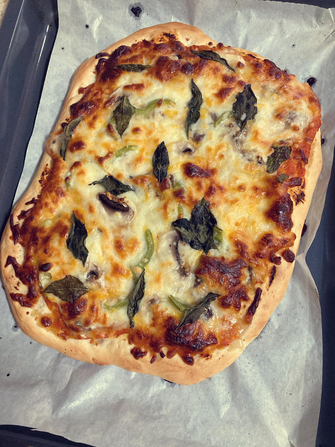 被惊艳到❗️一口爱上❗️超薄玛格丽特披萨🍕