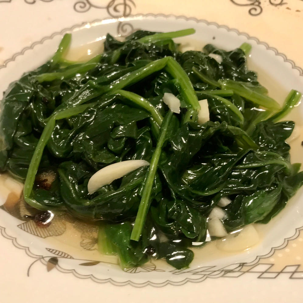 凉拌菠菜(家传秘方)