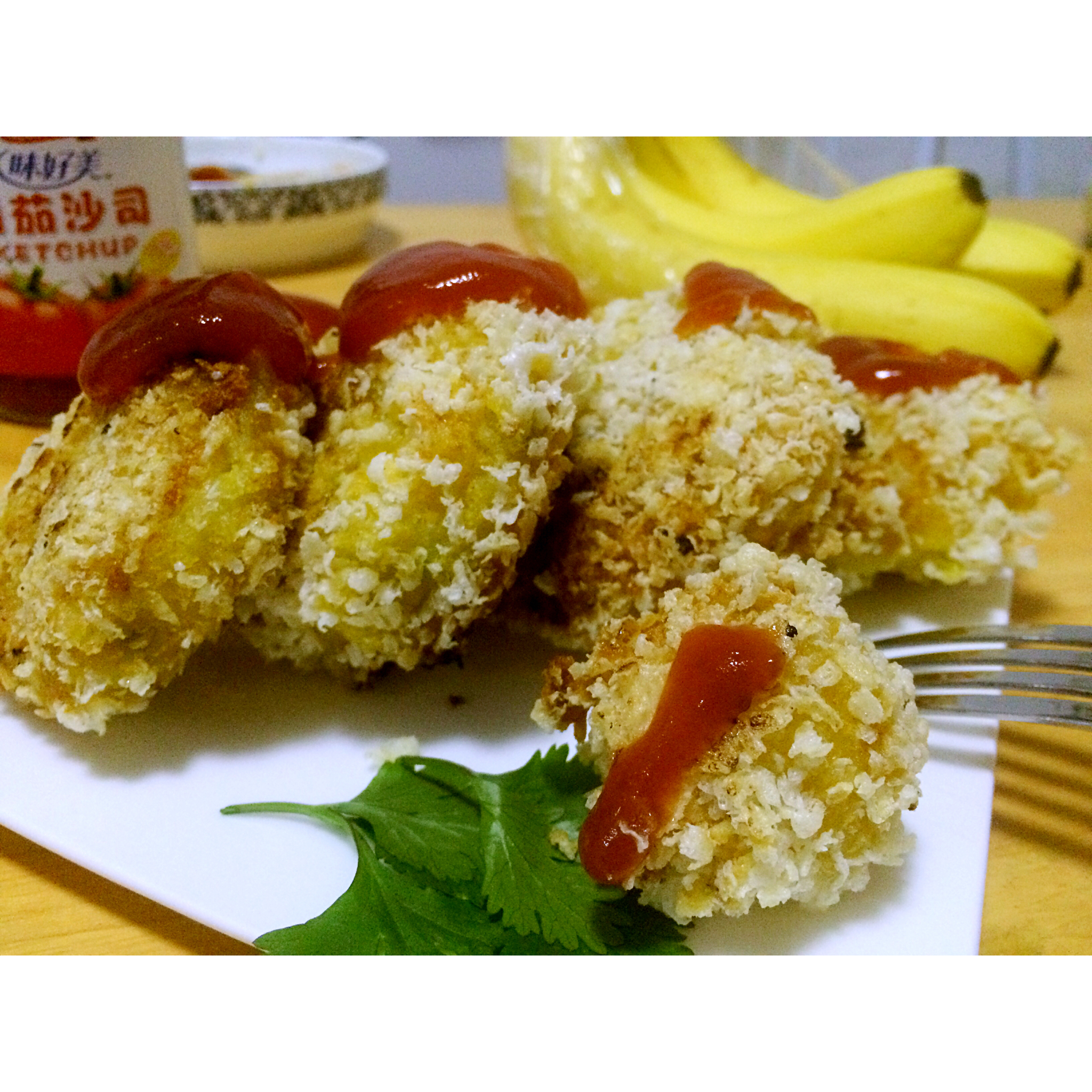 可乐饼 （肉末洋葱土豆饼）