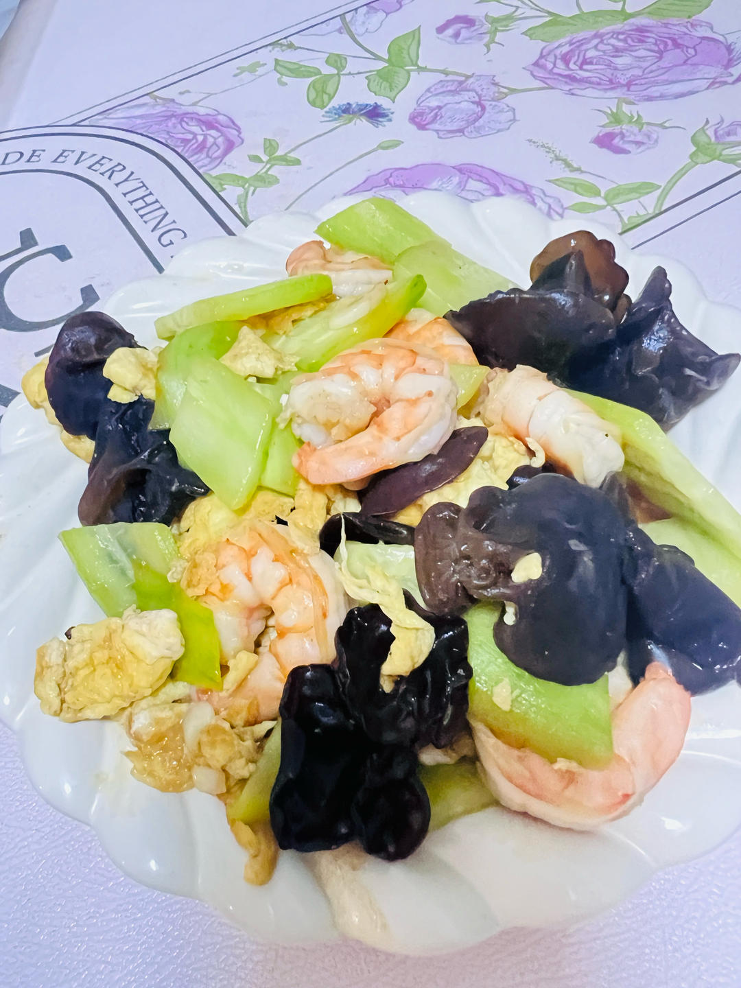 木须虾仁