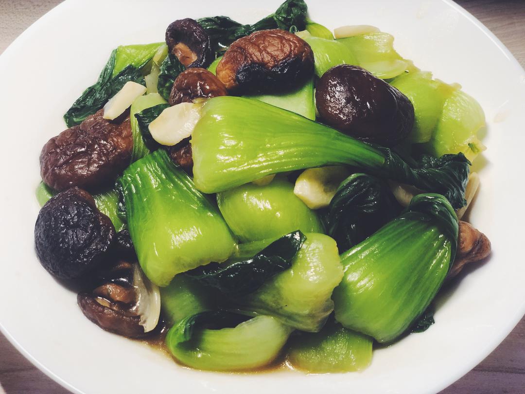 香菇油菜的做法